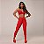 Legging Laço Empina BumBum - Jacquard Vermelho Scarlet - Imagem 3