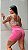 Shorts Barbiecore Fru-Fru c/ bolsinho - Rosa - Imagem 1