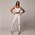 Legging Egito Fru-Fru c/ Empina Bumbum - Estampa Marmorizado Dourado c/ Branco - Imagem 5