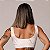Conjunto Faixa Jump c/ Legging Fru-Fru Empina Bumbum+ Top Faixa - Estampa Marmorizado Dourado c/ Branco - Imagem 7