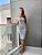 Vestido Soft Bandagem Premium com Lurex Prata Cinza Claro - Imagem 1