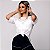 Chemise (Camisetão) de Tulê Branco - Imagem 3