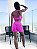 Shorts Jump Empina Bum-Bum Laço Estampa Rosa Neon Poá Preto - Imagem 2