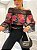 Cropped Ciganinha Tule Roses Ombro-a-Ombro - Imagem 1