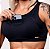 Top Celular Pro Athlete c/ bolso frontal e trançado nas costas Preto - Imagem 1