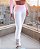 Legging Chapa-Barriga Branca Blackout Zero Transparência  c/ Cós Rosa Neon - Imagem 1