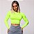 Cropped Carmel Manga Longa Verde Neon - Imagem 1