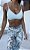 Legging Jump Estampa Flowers Autumn Blue Sky - Imagem 6