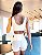 Conjunto Shorts Strappys + Top Basics Amarelo Claro c/ Nude - Imagem 2