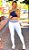 Conjunto Egito Blackout Zero Transparência Navy & White | Top Egito + Legging Street - Imagem 1