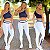 Conjunto Egito Blackout Zero Transparência Navy & White | Top Egito + Legging Street - Imagem 3