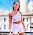 Conjunto Blackout Top Egito um ombro só + Shorts V - Imagem 1