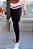 Legging Chapa-barriga Blackout Zero Transparência Preta c/ Cós Rosa Neon - Imagem 1