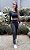 Conjunto Legging Chapa-Barriga Blackout Zero Transparência com Cropped Ula Total Black - Imagem 1