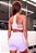 Conjunto Triângulo Shorts Chapa-Barriga Lavanda e Amarelo Neon - Imagem 3