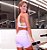 Conjunto Triângulo Shorts Chapa-Barriga Lavanda e Amarelo Neon - Imagem 2