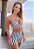 Conjunto Shorts Ziper Empina BumBum Estampa Lines - Imagem 1
