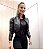 Jaqueta Bomber Puffer Baby Cute Nylon Couro Fake Forrada - Imagem 1