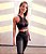 Conjunto Fashion Cross Couro Fake - Imagem 1