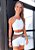 Conjunto Laura Blackout Zero Transparência Branco Estampa Onça - Imagem 1