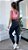 Conjunto Compress Preto c/ Rosa Fluor Neon Blackout Zero Transparência - Imagem 2