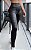 Legging Nervurada Couro Fake - Imagem 1