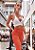 Conjunto Napoli Fru-Fru Blackout Zero Transparência Branco c/ Vermelho - Imagem 1