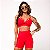 Conjunto Strappy & Jump Jacquard Texturizado Vermelho Scarlet - Imagem 1