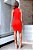 Vestido Canelado Modelador Old School Vermelho - Imagem 2