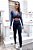 Conjunto Blackout Zero Transparência Chapa-Barriga Total Shape Preto c/ Cirrê Navy Marine - Imagem 1