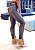 Legging Estampa Fake Jeans Butterfly - Imagem 1