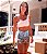 Conjunto c/ Top Ombro Só Dupla Face e Shorts-saia Estampa Aflore-se - Imagem 3