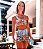 Conjunto c/ Top Ombro Só Dupla Face e Shorts-saia Estampa Aflore-se - Imagem 1