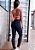 Conjunto Chapa-Barriga Fun Fans Girls Legging Preto & Pink - Imagem 2