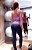 Conjunto Chapa-Barriga Fun Fans Nó Legging Preta Alta Compressão c/ Estampa Onça Pink & Royal - Imagem 2