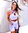 Conjunto Princess Patricia Shorts Blackout Zero Transparência Lavanda c/ Lilás - Imagem 1