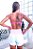 Conjunto PRO Athlete Girls Branco Blackout Zero Transparência com detalhes Rosa Neon e Pink - Imagem 2