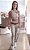 Conjunto Egito Queen Legging Dourado Zero Transparência em Jacquard com detalhe marrom Estampa Golden Woman - Imagem 1
