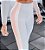Legging Ice Cream Blackout Zero Transparência Gelo c/ faixas Branco, Nude e Rosa bebê - Imagem 1