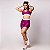 Conjunto Boxer Elastics Cirrê Texturizado Fúcsia Style - Imagem 1