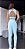 Conjunto Princess Pavão Blackout Zero Transparência c/ Legging V c/ bolsinhos laterais Azul Algodão Doce - Imagem 2