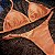 Conjunto de Biquíni de Fita Premium Cirrê Texturizado Tangerine - Imagem 1