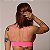 Top Up Strappys Rosa Flúor Neon - Imagem 3