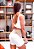 Conjunto Chapa-Barriga Fun Fans Girls Shorts Branco Blackout Zero Transparência c/ Cós Dourado Estampa Golden Woman - Imagem 2