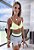 Conjunto Citrus Girls Blackout Zero Transparência c/ Shorts Gelo e Amarelo Neon - Imagem 1