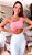 Conjunto Just Push Up com Top Dupla Face Jacquard Alta Compressão Gelo Estampa Cracker - Imagem 3
