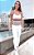 Conjunto Chapa-Barriga Rainbow Branco Blackout Zero Transparência c/ elásticos coloridos - Imagem 1