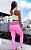 Conjunto Chapa-Barriga Rainbow Nadador Amarelo Neon c/ Rosa Flúor Neon Zero Transparência c/ elásticos coloridos - Imagem 2