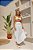 Saia / Saída de Praia em Tricot Renda Off White - Imagem 2