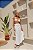 Saia / Saída de Praia em Tricot Renda Off White - Imagem 1